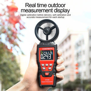 HABOTEST Handheld High-Precision Digital Anemometer With USB, HT625B