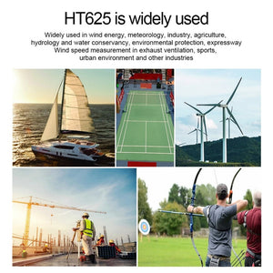 HABOTEST Handheld High-Precision Digital Anemometer With USB, HT625B