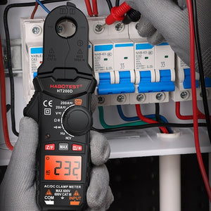 HABOTEST Mini Clamp Multimeter Portable Digital Ammeter