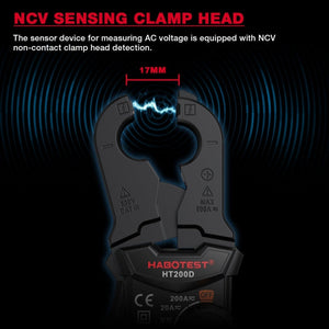 HABOTEST Mini Clamp Multimeter Portable Digital Ammeter
