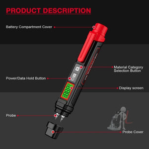 HABOTEST Wood Moisture Content Rapid Tester