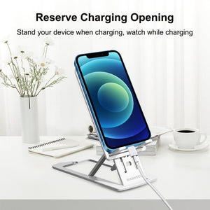 HAWEEL Adjustable Lifting Folding Portable Live Broadcast Desktop Plastic Holder, Plastic - laboratorydeal