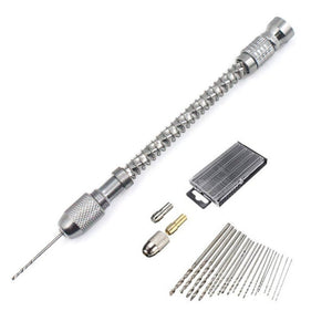 HIAIM Punch Semi - automatic Twist Drill Hand Drill Set, Hand Drills +0.3 - 1.6 Bits 20 PCS - laboratorydeal