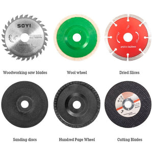 HILDA 21V Brushless Angle Grinder Lithium Cutting Machine, 1 Battery+1 Charger US Plug, 2 Battery+1 Charger US Plug, 1 Battery+1 Charger EU Plug, 2 Battery +1 Charger EU Plug - laboratorydeal