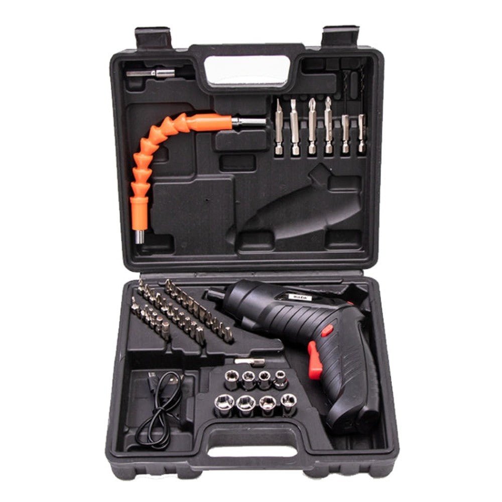 HILDA 47pcs /Set Multi - Function Li - Ion Screwdriver Mini Screwdriver, 47pcs /Set Black, 47pcs /Set White, 47pcs /Set Orange - laboratorydeal