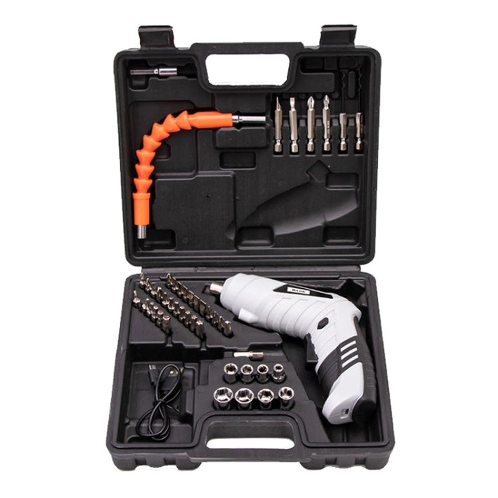 HILDA 47pcs /Set Multi - Function Li - Ion Screwdriver Mini Screwdriver, 47pcs /Set Black, 47pcs /Set White, 47pcs /Set Orange - laboratorydeal