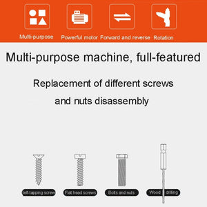 HILDA 47pcs /Set Multi - Function Li - Ion Screwdriver Mini Screwdriver, 47pcs /Set Black, 47pcs /Set White, 47pcs /Set Orange - laboratorydeal