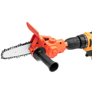 HILDA Portable Pruning Electrical Chain Saws, 4 inch Orange, 4 inch Black, 6 inch Orange, 6 inch Black - laboratorydeal