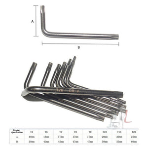 HUIJIAQI Hexagon Torx Screwdriver Spanner Multifunction Combination Tool, 8pcs/set - laboratorydeal