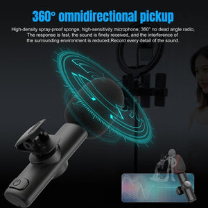 HXSJ F18 2.4G USB - C/Type - C Noise Reduction Lavalier Wireless Microphone, USB - C/Type - C - laboratorydeal