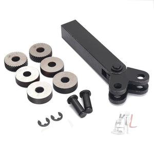 Hardened and Durable Steel Two - wheel Knurled Tool Kit, 0.8mm, 1.0mm, 1.2mm, 1.5mm, 1.6mm, 1.8mm, 2.0mm - laboratorydeal