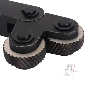 Hardened and Durable Steel Two - wheel Knurled Tool Kit, 0.8mm, 1.0mm, 1.2mm, 1.5mm, 1.6mm, 1.8mm, 2.0mm - laboratorydeal