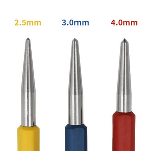 High Hardness Cylindrical Center Punch Drilling Positioning Tools, 3pcs/set Center Punch - laboratorydeal
