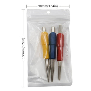 High Hardness Cylindrical Center Punch Drilling Positioning Tools, 3pcs/set Center Punch - laboratorydeal