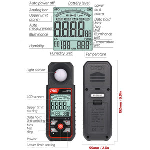 Illuminating Meter Bright Test Instrument Brightness Light Meter, TA631A laboratorydeal