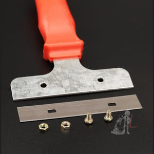 Iron Head Plastic Handle Scraper Cleaner for Glass Window Tile Floor Ice Wall Paint - laboratorydeal