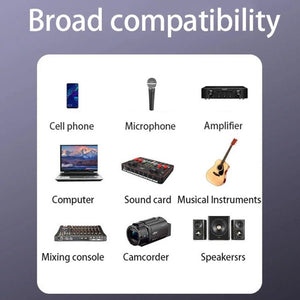 JINGHUA 3.5mm Male To XLR Female Microphone Cable Computer Mixer Audio Cable, 1.5m, 3m, 5m, 10m - laboratorydeal