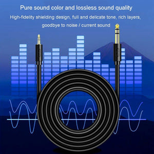 JINGHUA 3.5mm To 6.5mm Audio Cable Amplifier Guitar 6.35mm Cable, 0.5m, 1.5m, 3m, 5m - laboratorydeal
