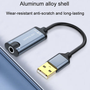 JINGHUA Z17 USB Sound Card With Cable Cell Phone Earphone Audio Converter, 0.2m, 0.5m - laboratorydeal