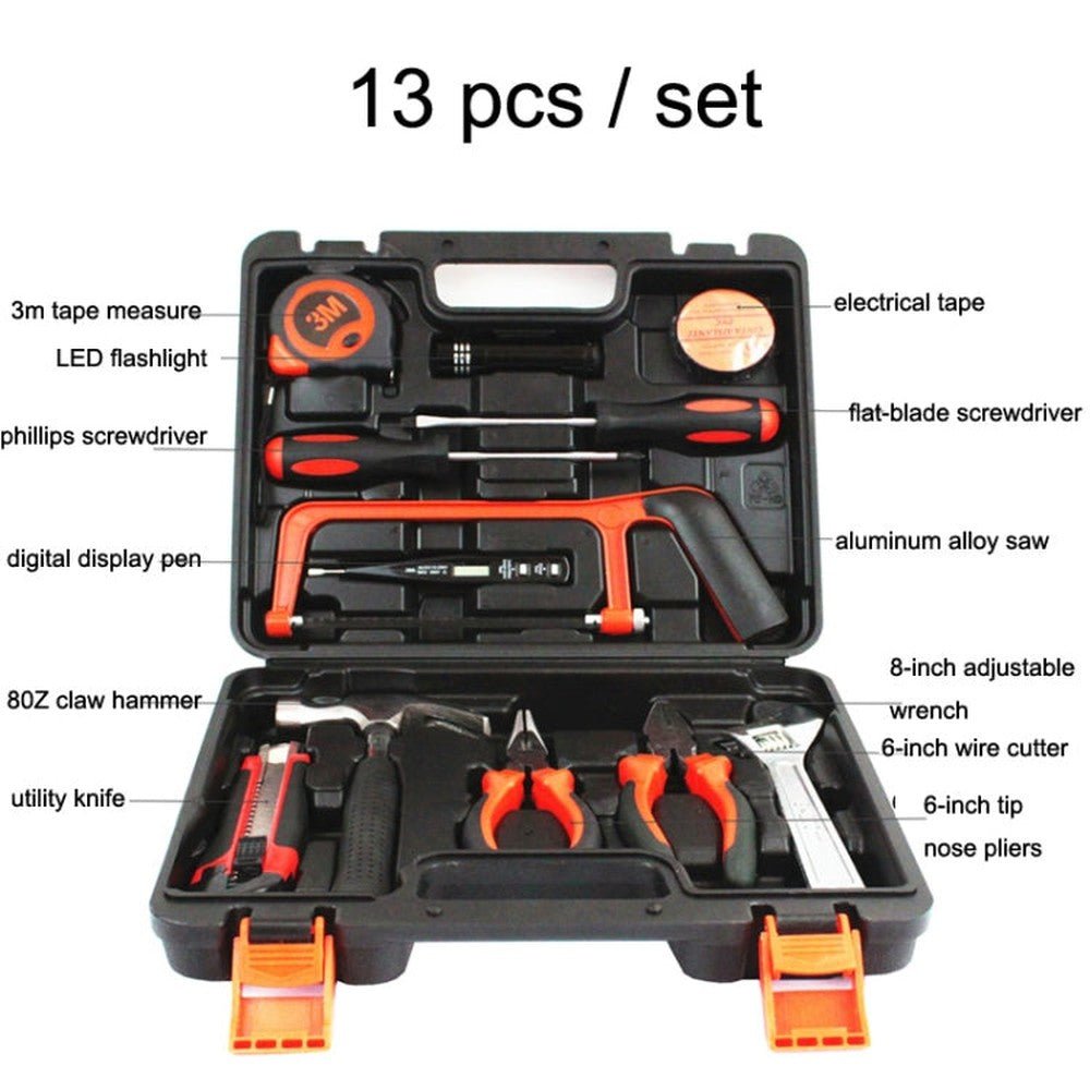 JT - 13 - 2 Household Tool Combination Hardware Toolbox, 13 PCS / Set - laboratorydeal