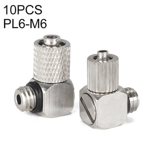 LAIZE 10pcs Micro Trachea Quick Connector, PC4-M5, PC4-M6, PC6-M5, PC6-M6, PL4-M5, PL4-M6, PL6-M5, PL6-M6