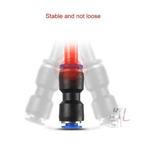 LAIZE 10pcs PU Plastic Straight Pneumatic Quick Fitting Connector, PU-4, PU-6, PU-8, PU-10, PU-12, PU-14, PU-16