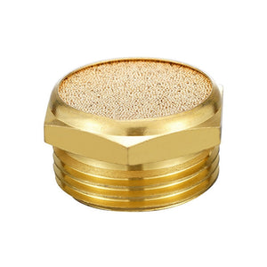 LAIZE 2pcs All Copper Flat Pneumatic Muffler, Caliber:4 Point, 1 Inch, 1 Point, 2 Point, 3 Point, 4 Point, 6 Point, M5