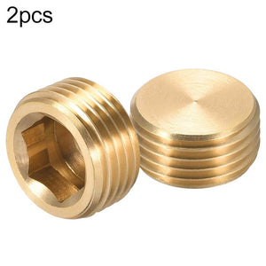 LAIZE 2pcs Copper Plug Connector Accessories, Caliber:4 Point, 1 Inch, 1 Point, 2 Point, 3 Point, 4 Point, 6 Point
