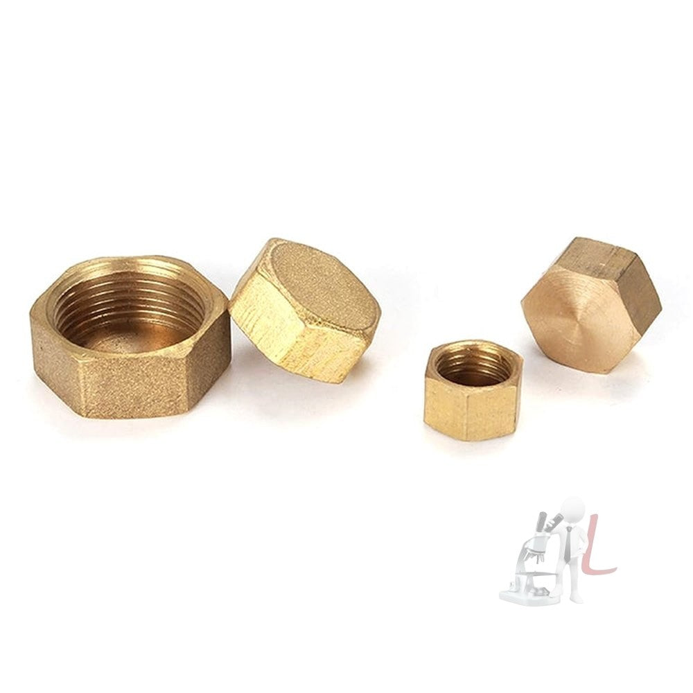 LAIZE 2pcs Hexagon Plug Female Thread, Caliber:4 Point, 1 Point, 2 Point, 3 Point, 4 Point