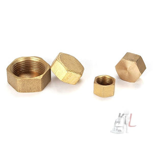 LAIZE 2pcs Hexagon Plug Female Thread, Caliber:4 Point, 1 Point, 2 Point, 3 Point, 4 Point