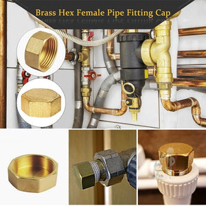 LAIZE 2pcs Hexagon Plug Female Thread, Caliber:4 Point, 1 Point, 2 Point, 3 Point, 4 Point