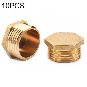 LAIZE 2pcs Hexagon Plug Male Thread, Caliber:4 Point, 1 Point, 2 Point, 3 Point, 4 Point