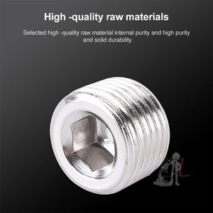 LAIZE 2pcs Iron Plug Connector Accessories, Caliber:6 Point, 1 Inch, 1 Point, 2 Point, 3 Point, 4 Point, 6 Point