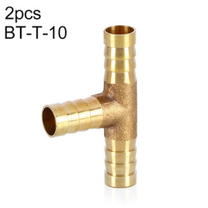 LAIZE 2pcs Pagoda T-type Three Way Pneumatic Components, Caliber:6mm, 6mm, 8mm, 10mm, 12mm