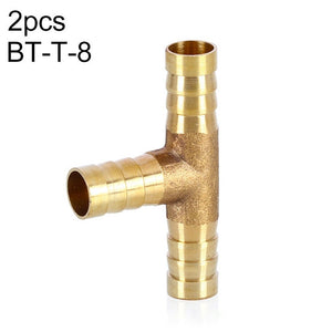 LAIZE 2pcs Pagoda T-type Three Way Pneumatic Components, Caliber:6mm, 6mm, 8mm, 10mm, 12mm