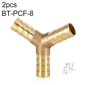 LAIZE 2pcs Pagoda Y-type Three Way Pneumatic Components, Caliber:12mm, 6mm, 8mm, 10mm, 12mm