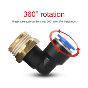 LAIZE Male Thread Elbow Pneumatic Quick Fitting Connector, PL14-02, PL14-03, PL14-04, PL16-02, PL16-03, PL16-04, PL16-06