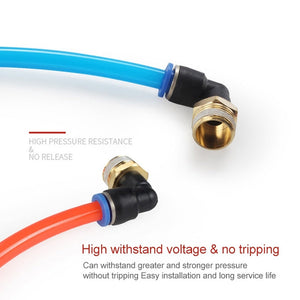 LAIZE Male Thread Elbow Pneumatic Quick Fitting Connector, PL14-02, PL14-03, PL14-04, PL16-02, PL16-03, PL16-04, PL16-06