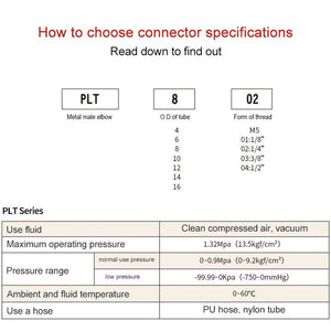 LAIZE Nickel Plated Copper Elbow Male Thread Pneumatic Quick Fitting Connector, PL4-01, PL4-02, PL4-M5, PL6-01, PL6-02, PL6-03, PL6-04, PL6-M5, PL8-01, PL8-02, PL8-03, PL8-04, PL10-01, PL10-02, PL10-03, PL10-04, PL12-01, PL12-02, PL12-03, PL12-04, PL14...
