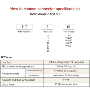 LAIZE Nickel Plated Copper Elbow Male Thread Pneumatic Quick Fitting Connector, PL16 - 03, PL16 - 04, PL16 - 06 - laboratorydeal