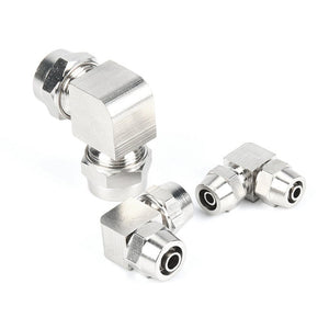 LAIZE Nickel Plated Copper Elbow Pneumatic Quick Connector, PV-6, PV-8, PV-10, PV-12