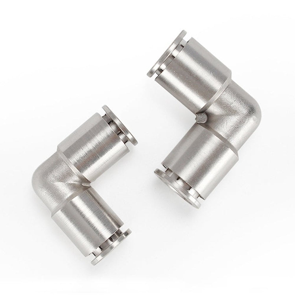 LAIZE Nickel Plated Copper Elbow Pneumatic Quick Connector, PV-4, PV-6, PV-8, PV-10, PV-12, PV-14