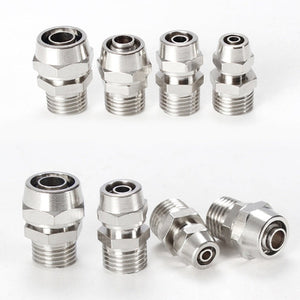 LAIZE Nickel Plated Copper Pneumatic Quick Fitting Connector, PC14-02, PC14-03, PC14-04, PC16-02, PC16-03, PC16-04