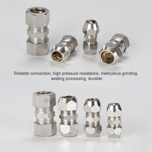 LAIZE Nickel Plated Copper Straight Pneumatic Quick Fitting Copper Pipe Connector, KT-PU-10, KT-PU-12