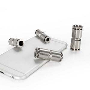 LAIZE Nickel Plated Copper Straight Pneumatic Quick Fitting Connector, PU-4, PU-6, PU-8, PU-10, PU-12, PU-14, PU-16