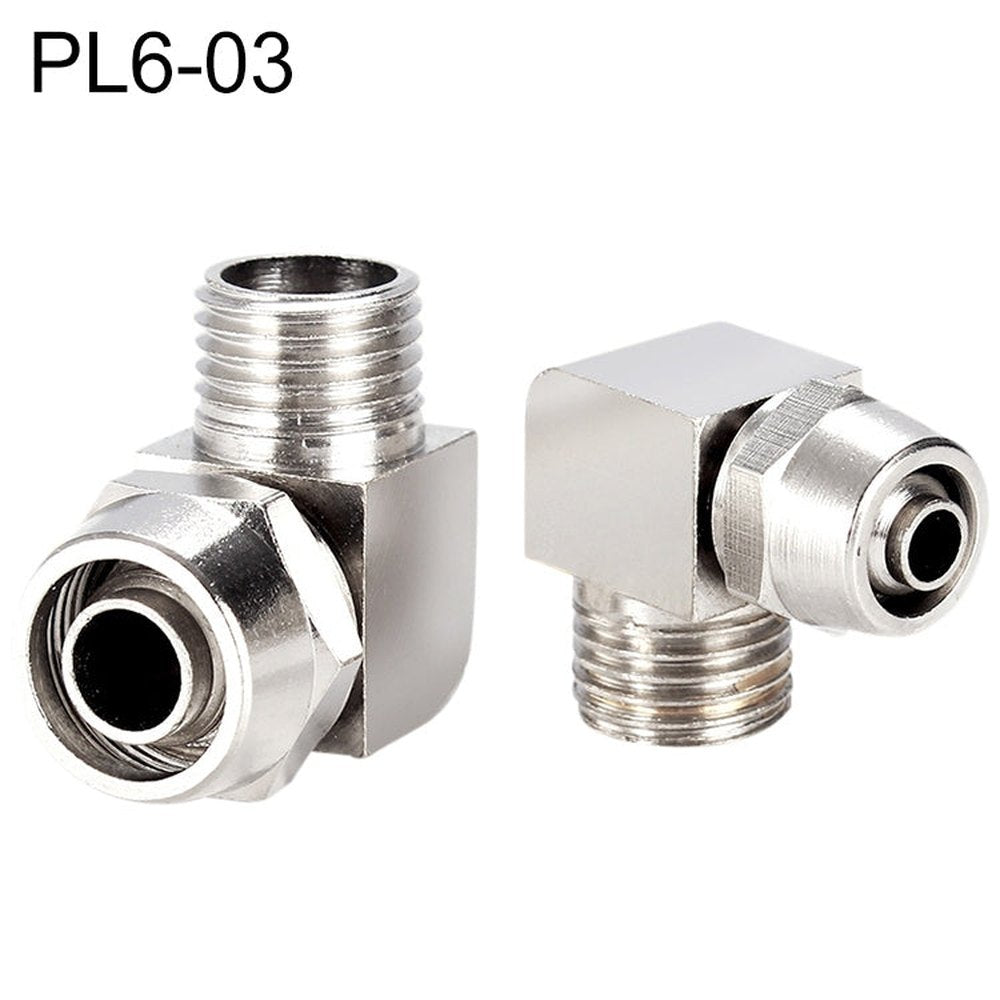 LAIZE Nickel Plated Copper Trachea Quick Fitting Lock Female Connector, PL6-03, PL6-04, PL8-03, PL8-04, PL10-01, PL10-02, PL10-03, PL10-04, PL12-01, PL12-02, PL12-03, PL12-04