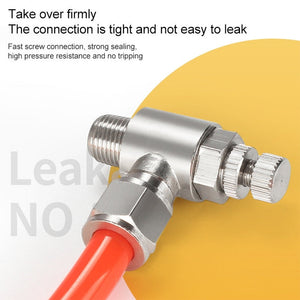 LAIZE Nickel Plated Copper Trachea Quick Fitting Throttle Valve Lock Female Connector, SL6-M5, SL6-01, SL6-02, SL6-03, SL6-04, SL8-01, SL8-02, SL8-03, SL8-04, SL10-01, SL10-02, SL10-03, SL10-04, SL12-02, SL12-03, SL12-04