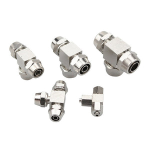 LAIZE Nickel Plated Copper Y-type Tee Pneumatic Quick Connector, PE-4, PE-6, PE-8, PE-10, PE-12, PE-14, PE-16