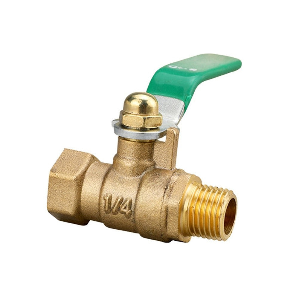 LAIZE Pneumatic Hose Connector Thickened Brass Ball Valve, Inside and Outside 2 Point 1/4 inch, Inside and Outside 2 Point 3/8 inch, Inside and Outside 4 Point 1/2 inch, Inside and Outside 6 Point 3/4 inch, Double Inside 1 inch G1