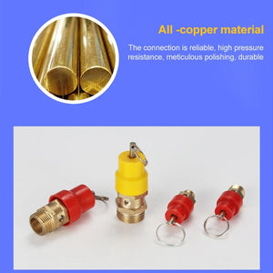 LAIZE Spring Type Safety Valve Pull Ring Exhaust Valve, 4mm, 8mm, 10mm, 15mm